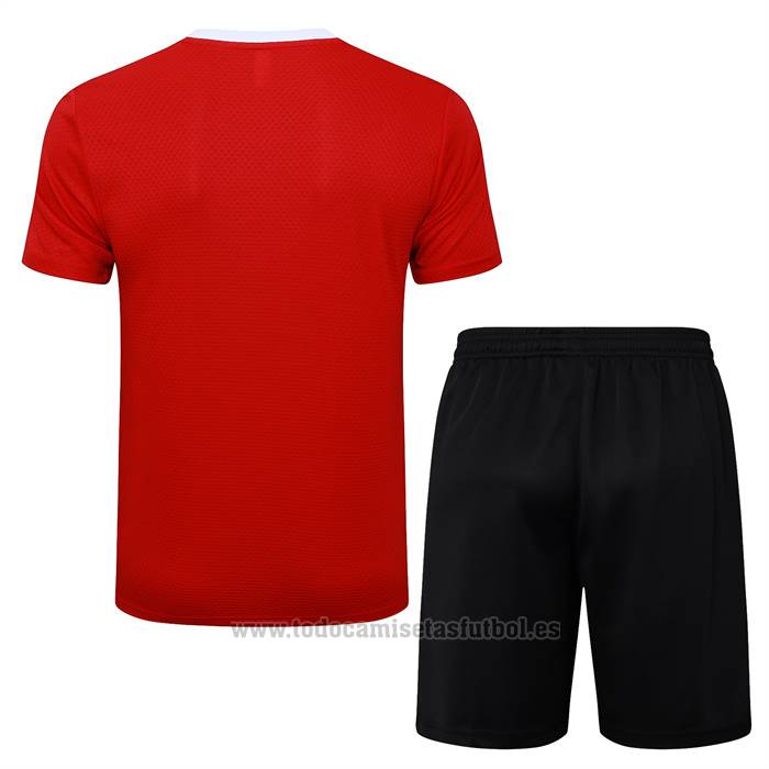 Chandal del Manchester United Manga Corta 2025-2026 Rojo - Pantalon Corto